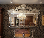 Venetian Rectangle Wall Mirror Italian Finished
