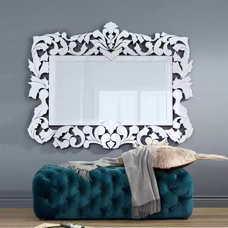 French Crown Venetian Wall Mirror