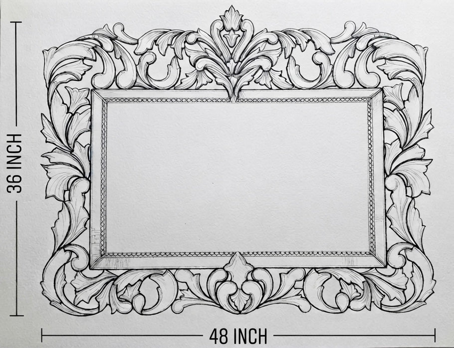 French Crown Venetian Wall Mirror