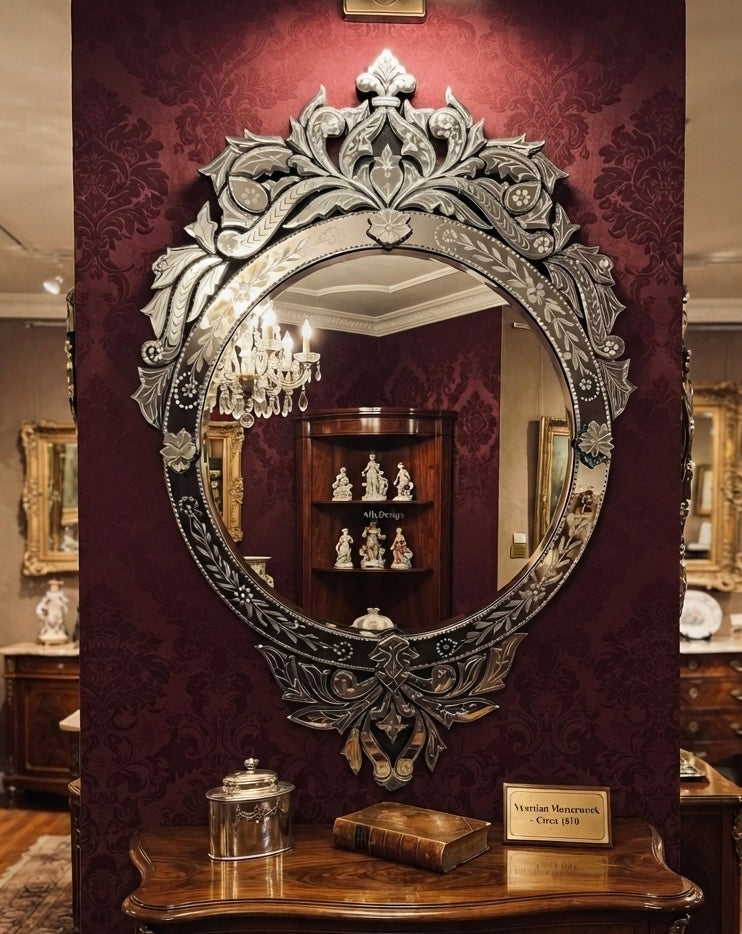 London Model Antique Wall Venetian Mirror