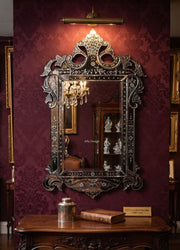 Antique Wall Mirror Italian Venetian-Inspired