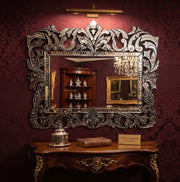 French Crown Venetian Wall Mirror