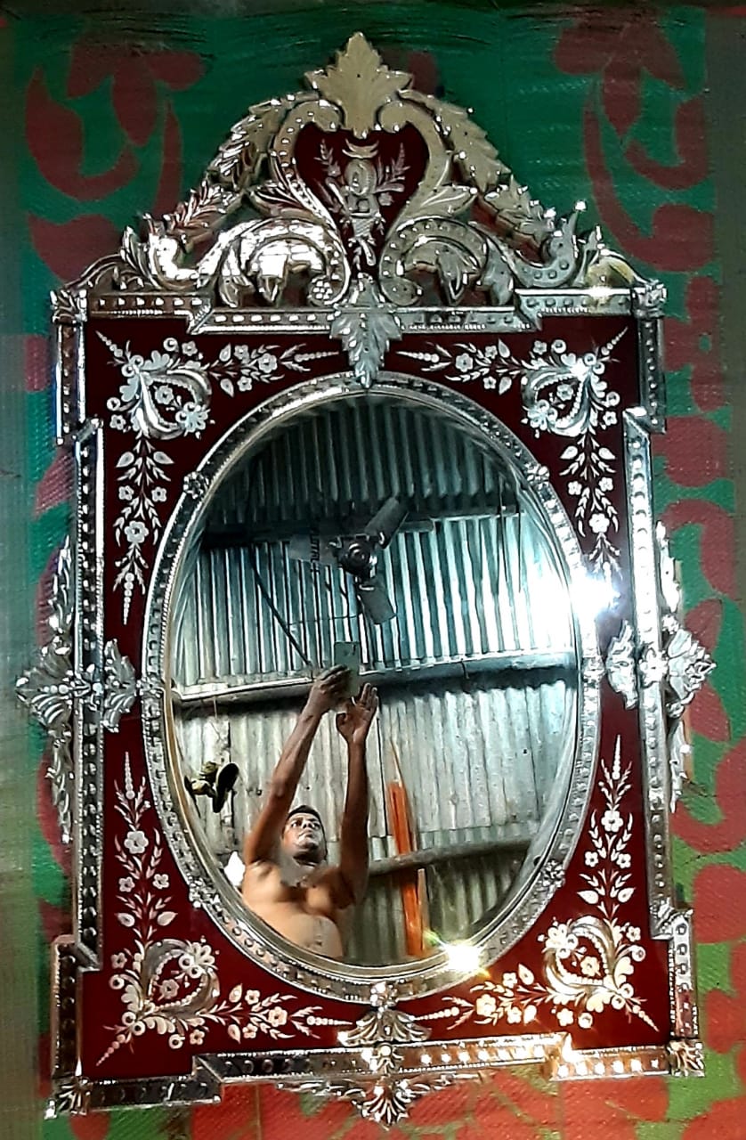 Antique Wall Mirror Italian Venetian Inspired