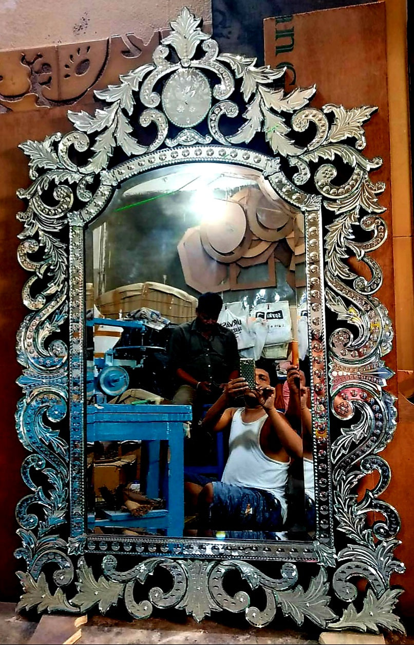 Laachedaar Venetian Antique Wall Mirror Italian Finished
