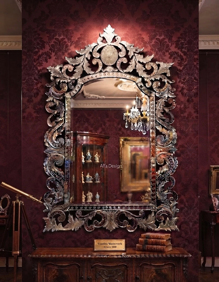 Laachedaar Venetian Antique Wall Mirror Italian Finished