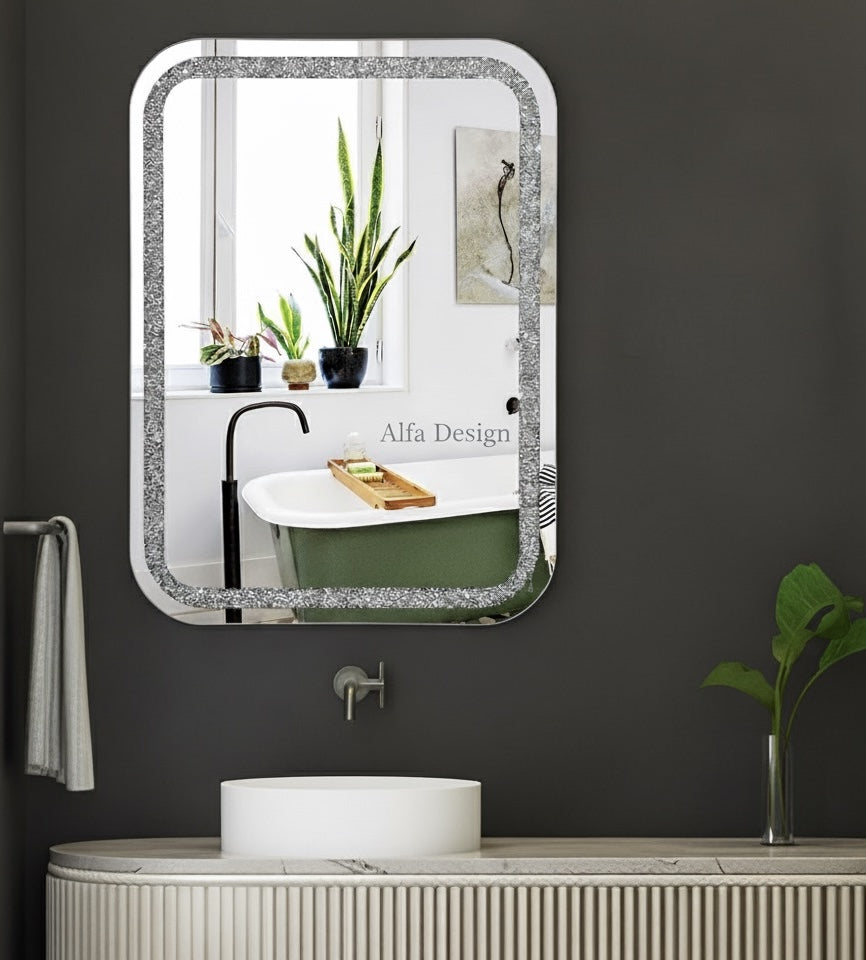 Diamond Crush Crystal Mirror