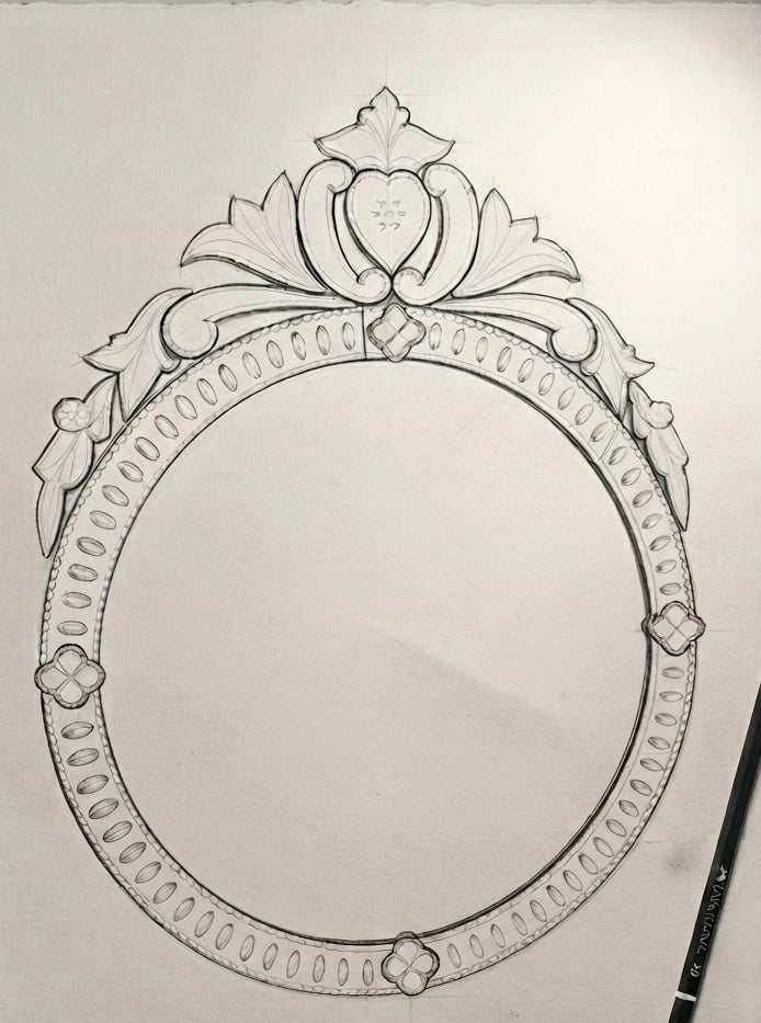 Wall Mirror Venetian-Inspired