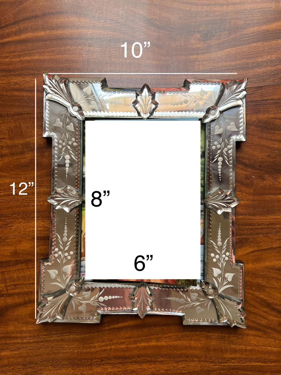 Antique Picture Frame,Silver Mirrored for Photo