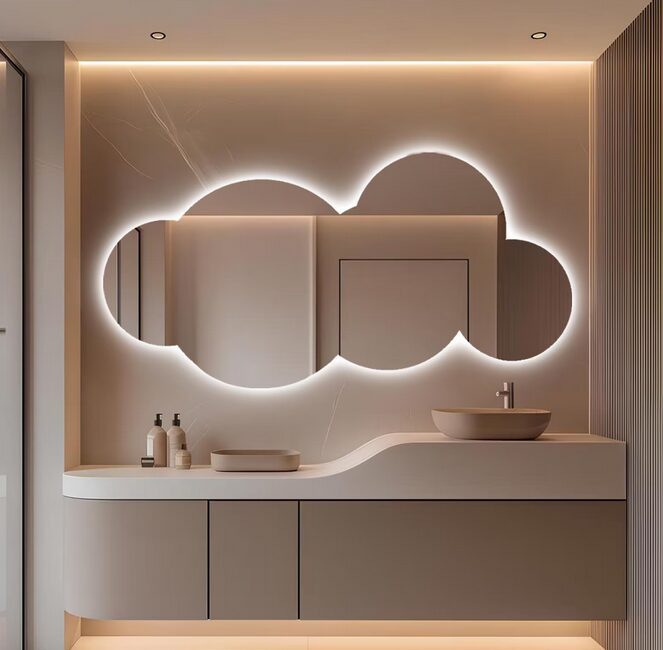 Cloud LED Bathroom Mirror 48 x 24 inch