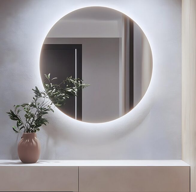 LED Round Backlite Wall Mirror
