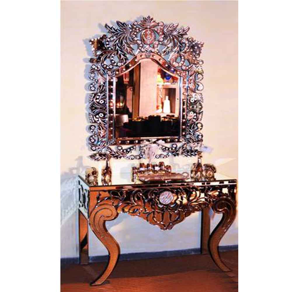 Venetian Console Table with Mirror