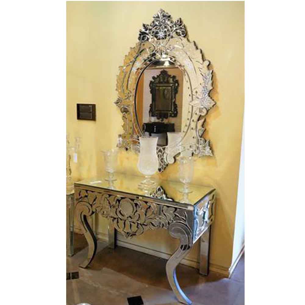 Venetian Console Table with Mirror