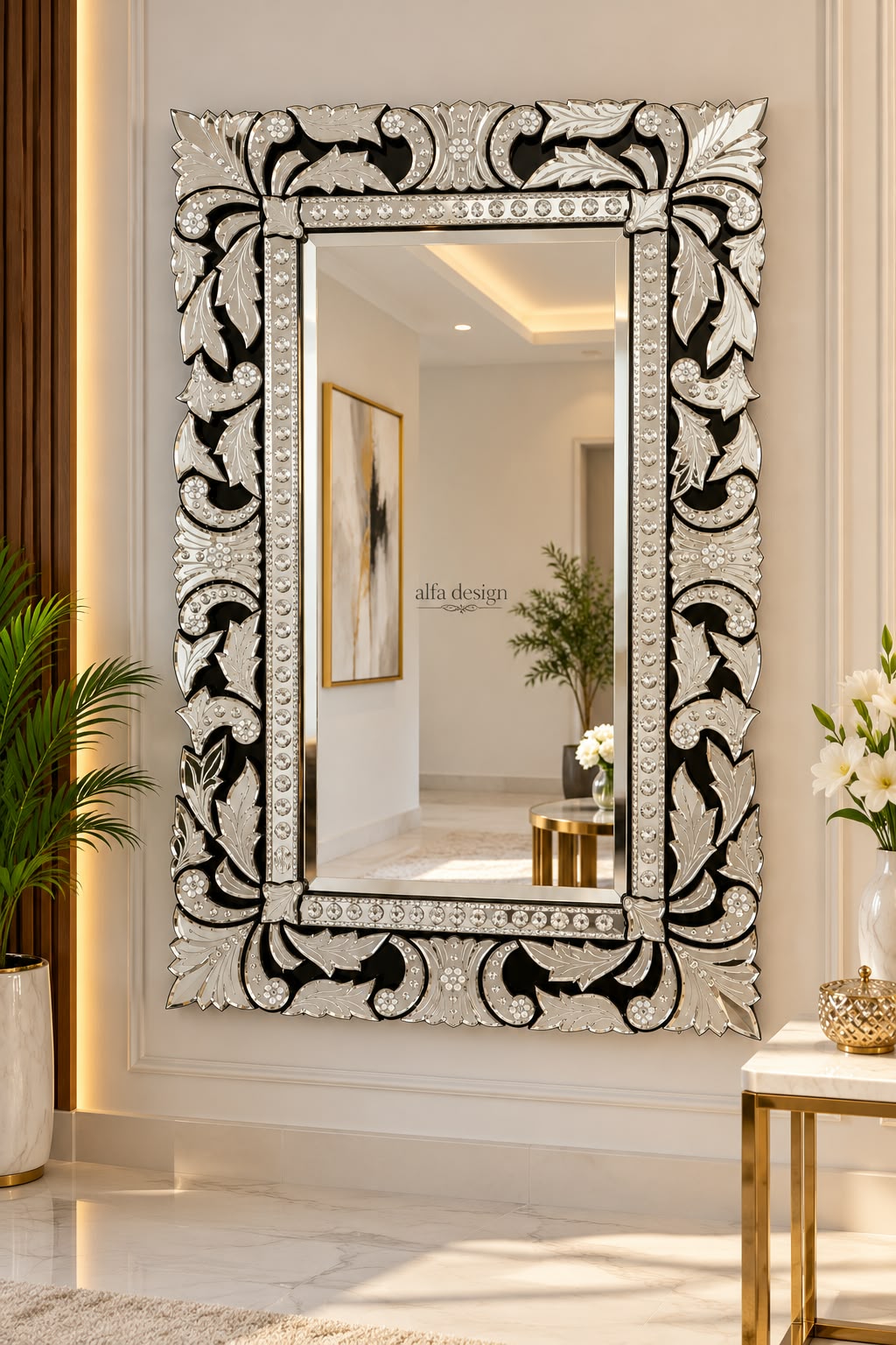 Rectangular Venetian Wall Mirror
