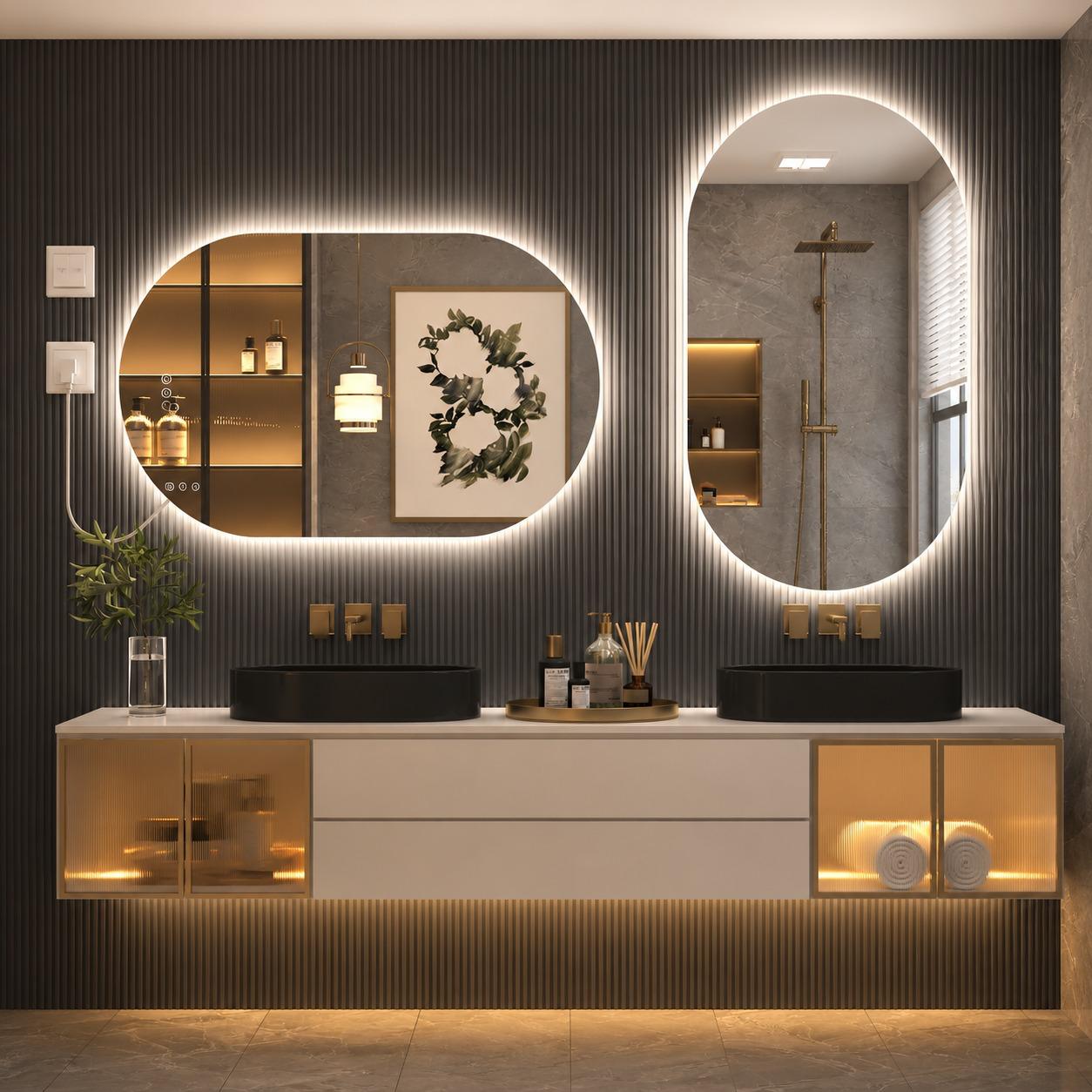 Capsule LED Backlite Mirror