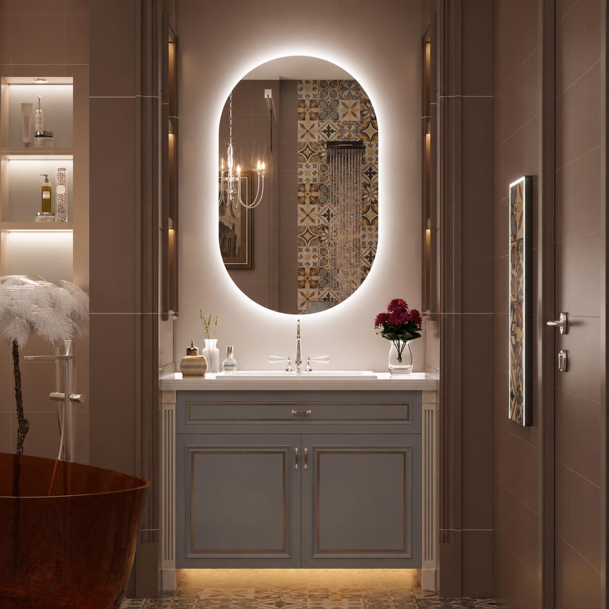 Capsule LED Backlite Mirror