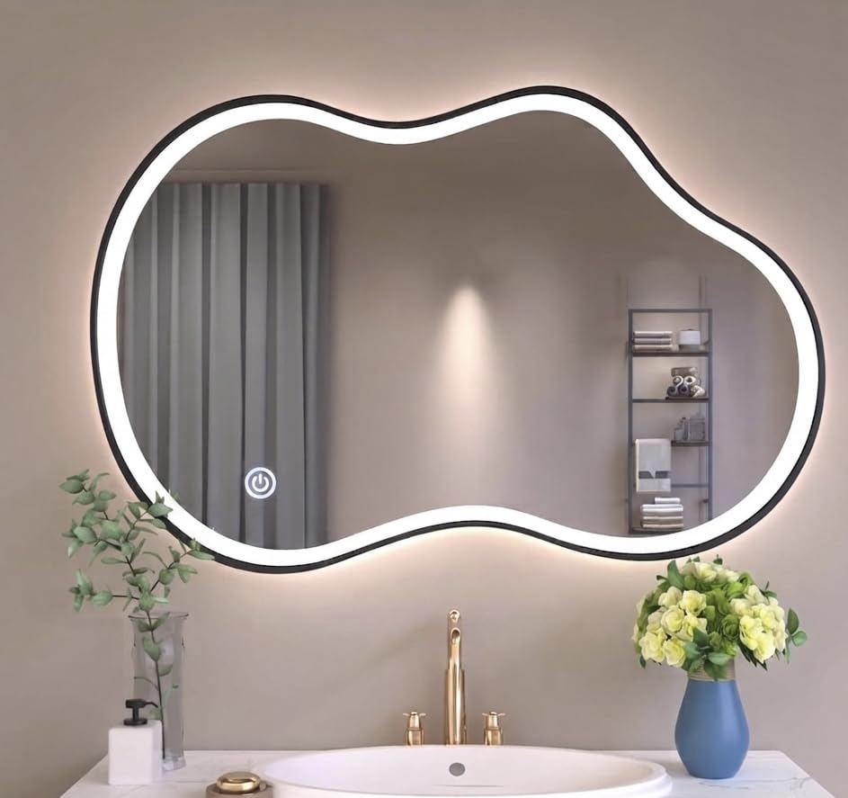 LED Cloud Framed Wall  Mirror
