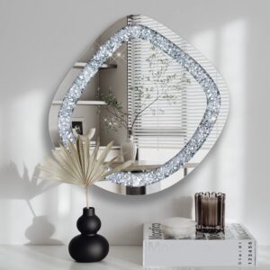 Irregular Diamond Crush Crystal Mirror