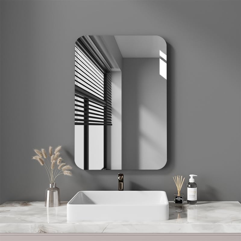 LED Rectangular Curve Bathroom Mirror