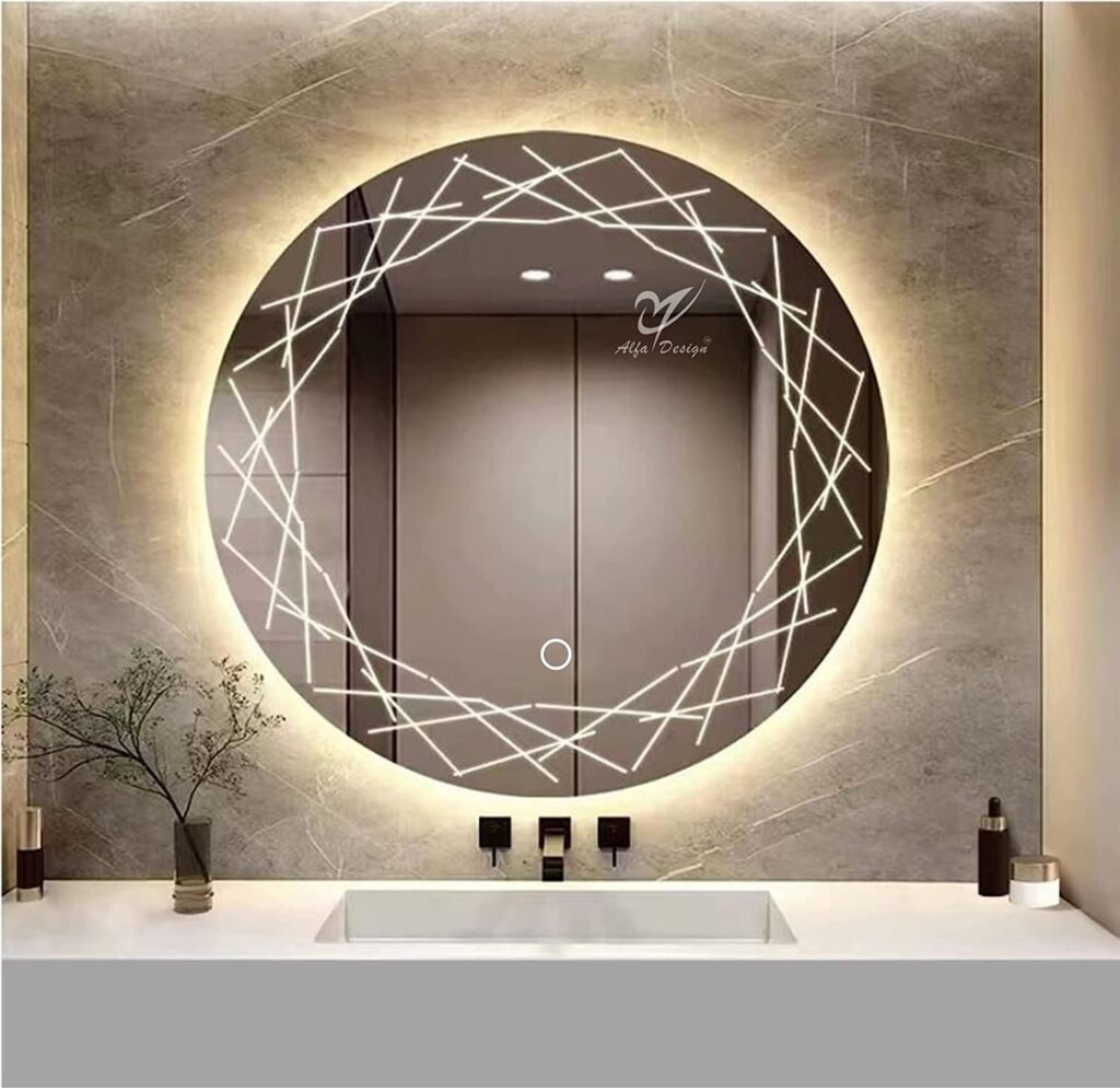 LED Round Nest Wall Mirror