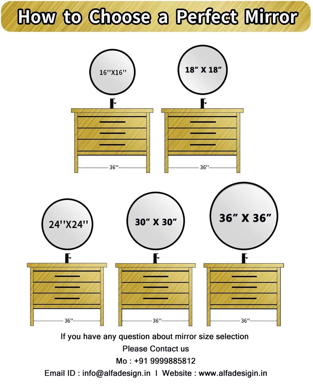 Wood Round Bathroom Mirror