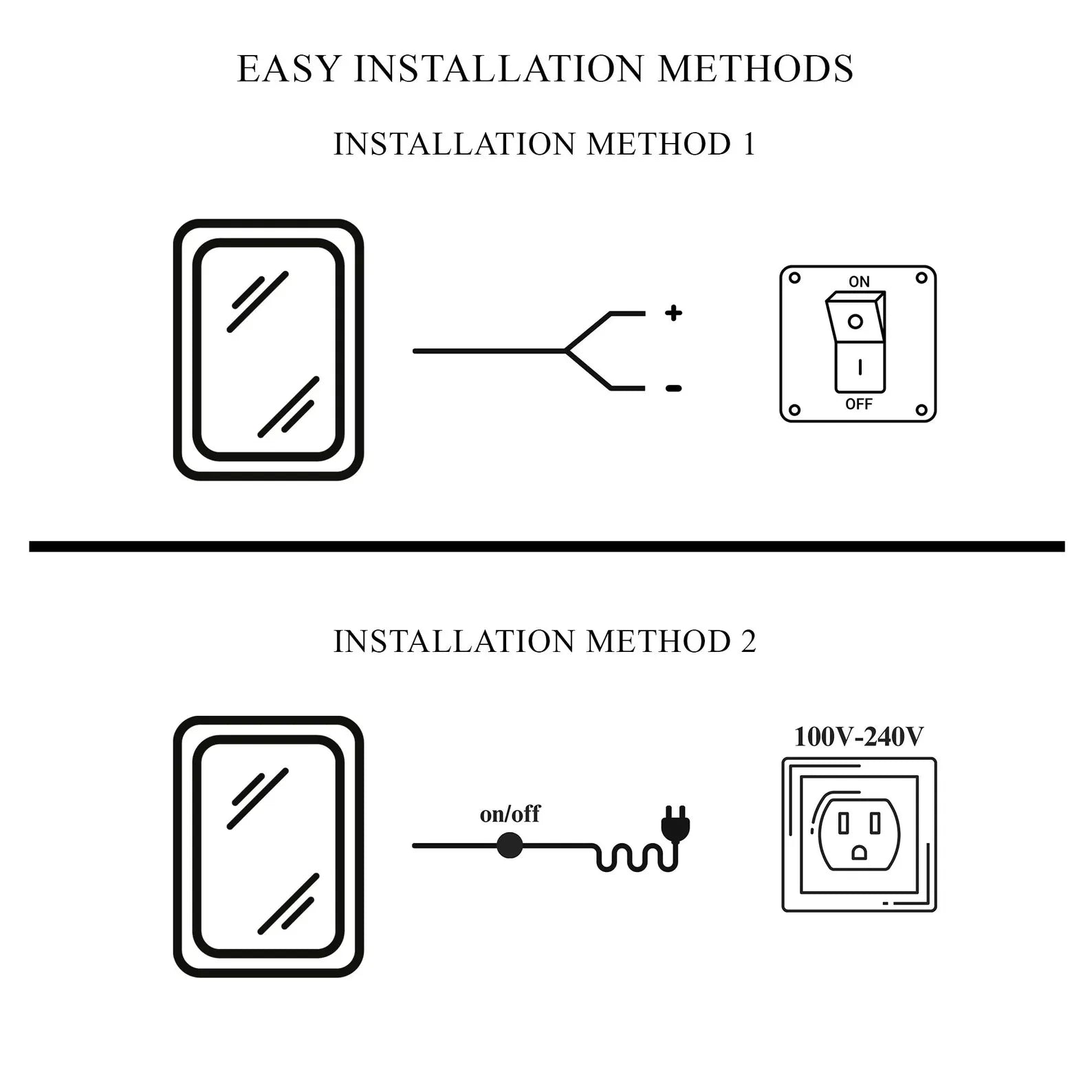 LED Irregular Backlite Wall Mirror