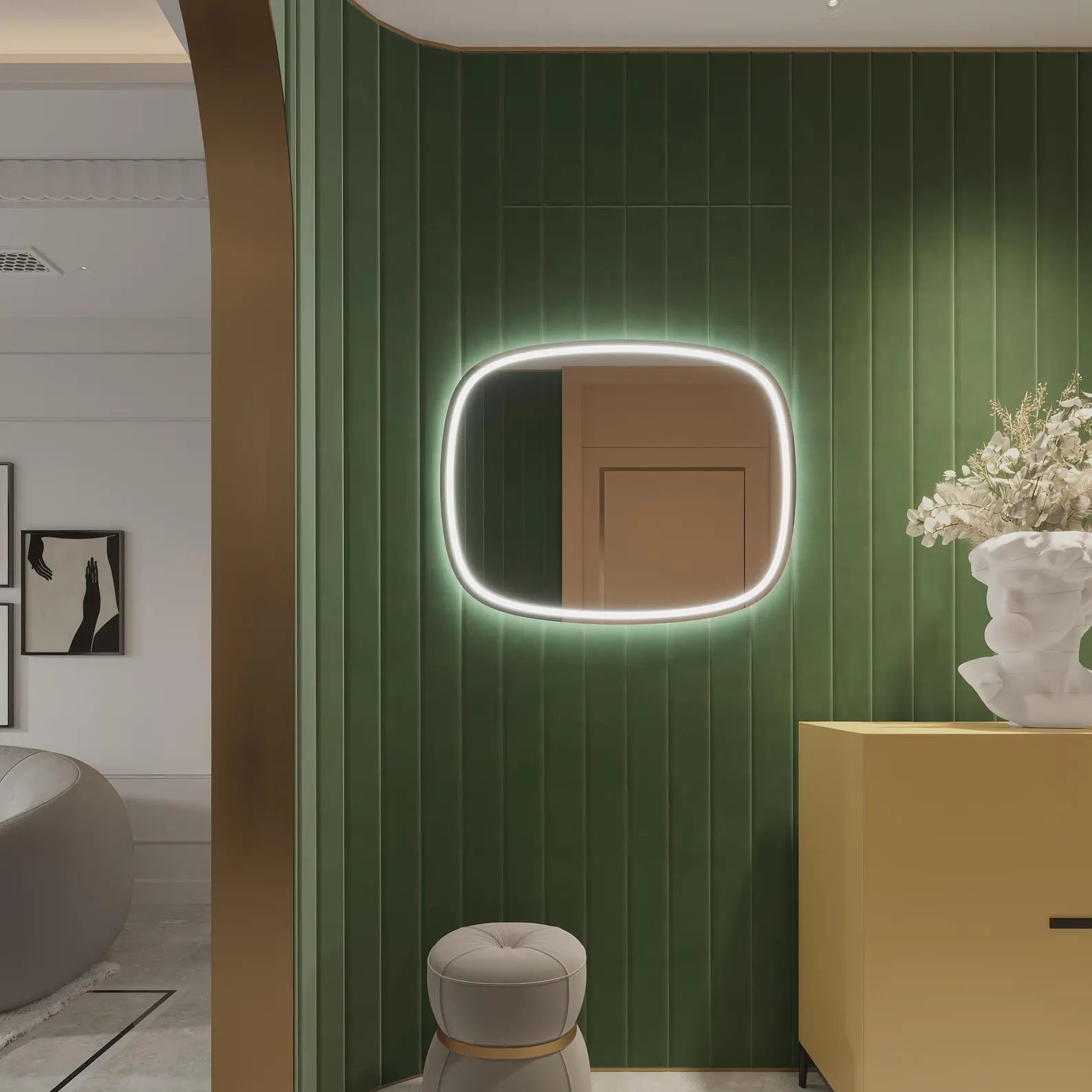 LED Horizontal Bathroom Wall Mirror