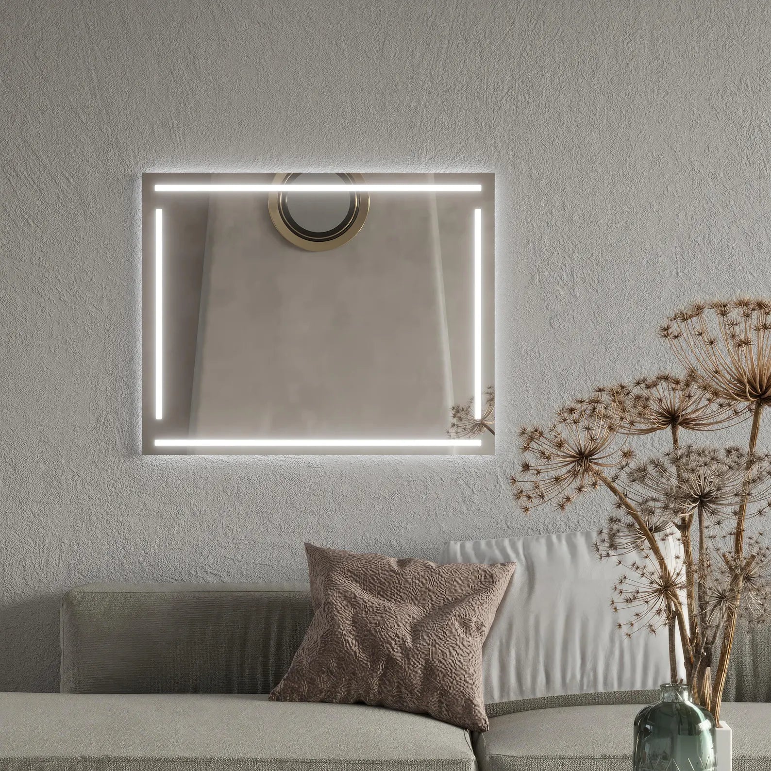 LED Rectangular Bathroom Wall Mirror