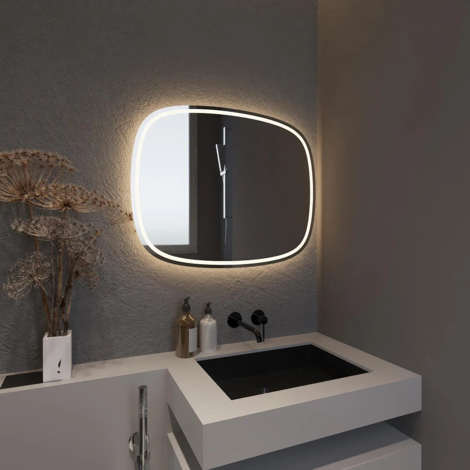 LED Horizontal Bathroom Wall Mirror
