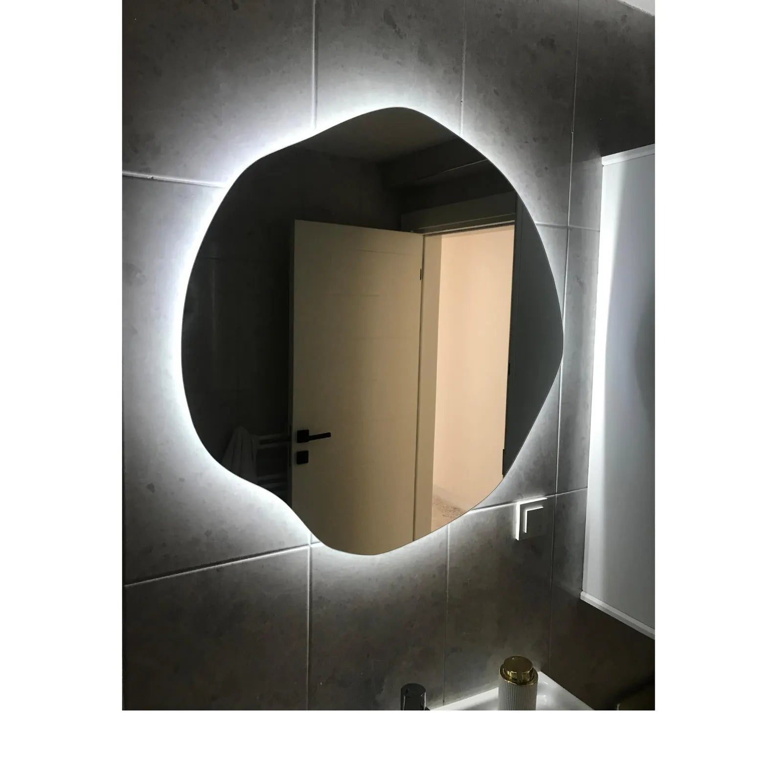 LED Irregular Round Backlite Mirror