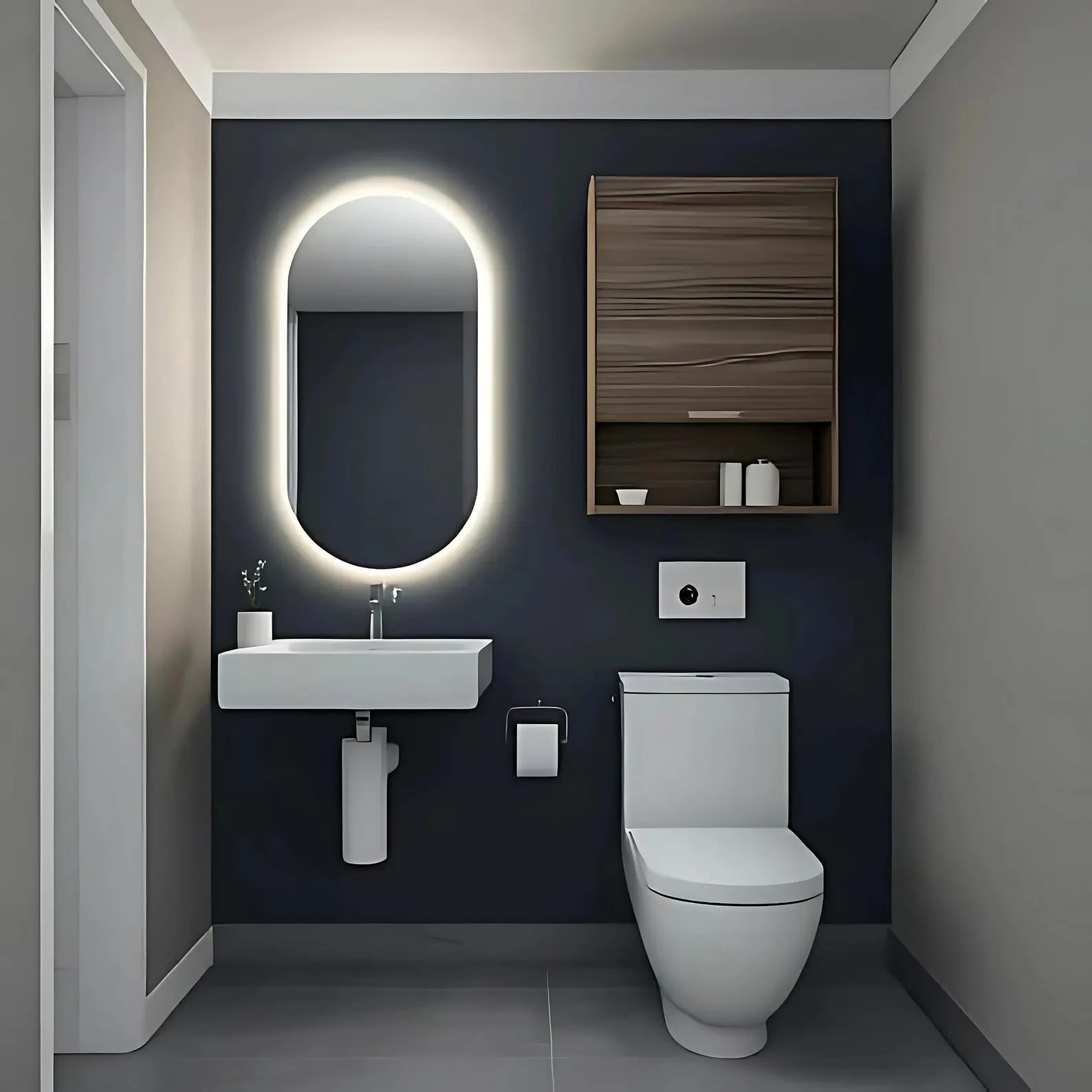 LED Capsule Frontlite & Backlite Wall Mirror