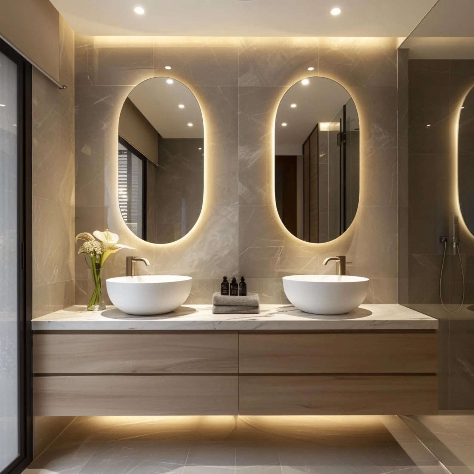 Capsule Full Length LED Bathroom Mirror 60 x 24 inch