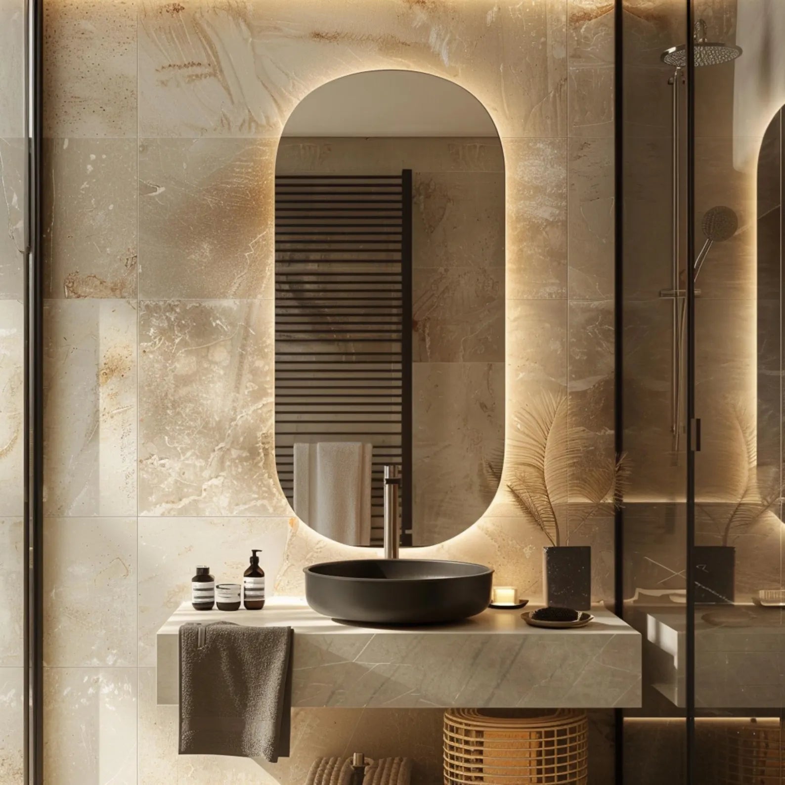 Capsule Full Length LED Bathroom Mirror 60 x 24 inch