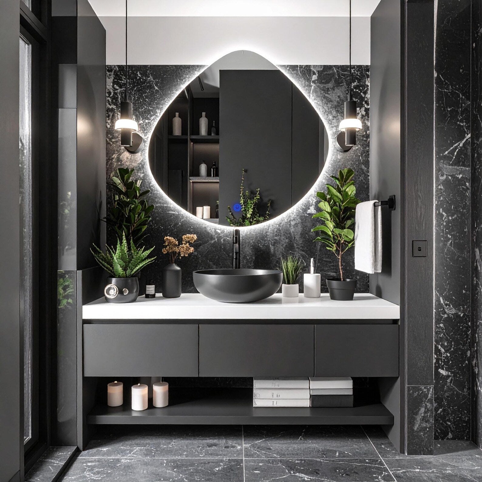 LED Irregular Backlite Mirror