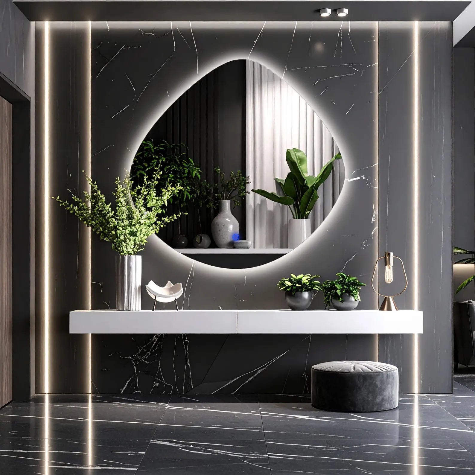 LED Irregular Backlite Mirror