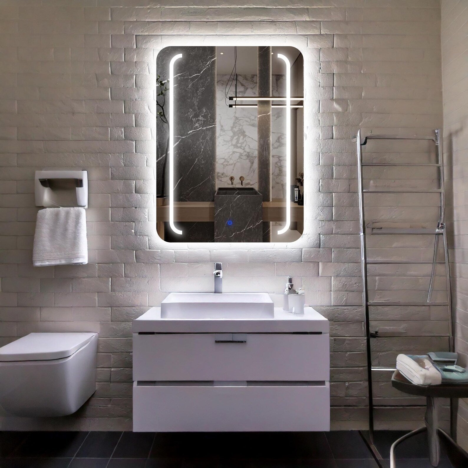 LED Rectangular Bathroom Wall Mirror