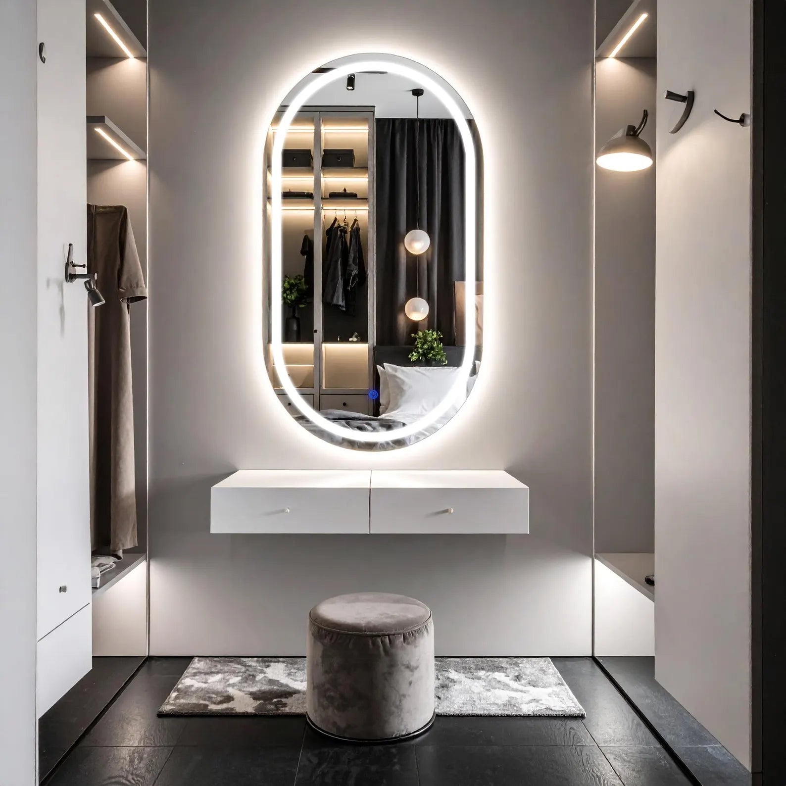 Capsule Slim LED Wall Mirror