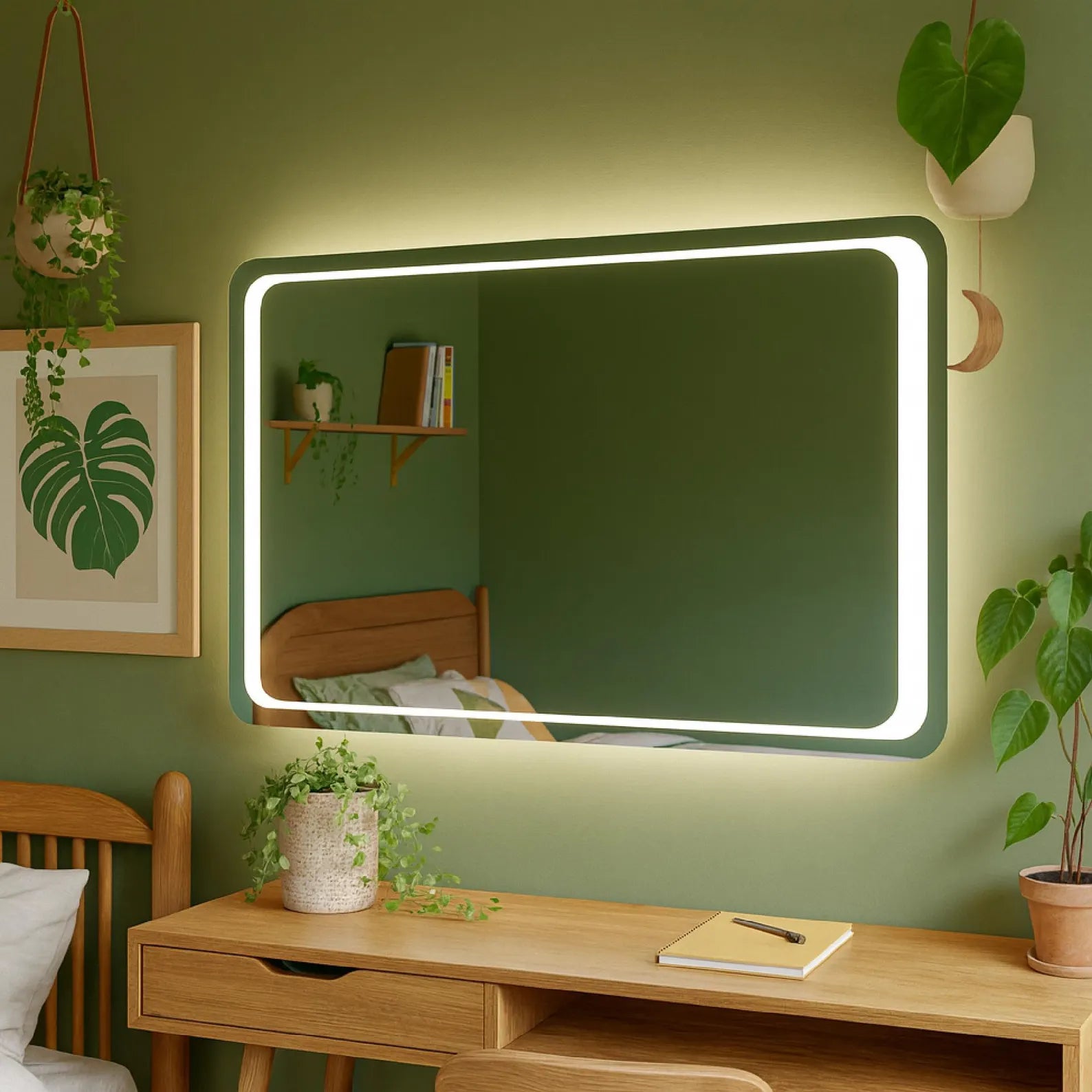 LED Rectangular Bathroom Wall Mirror