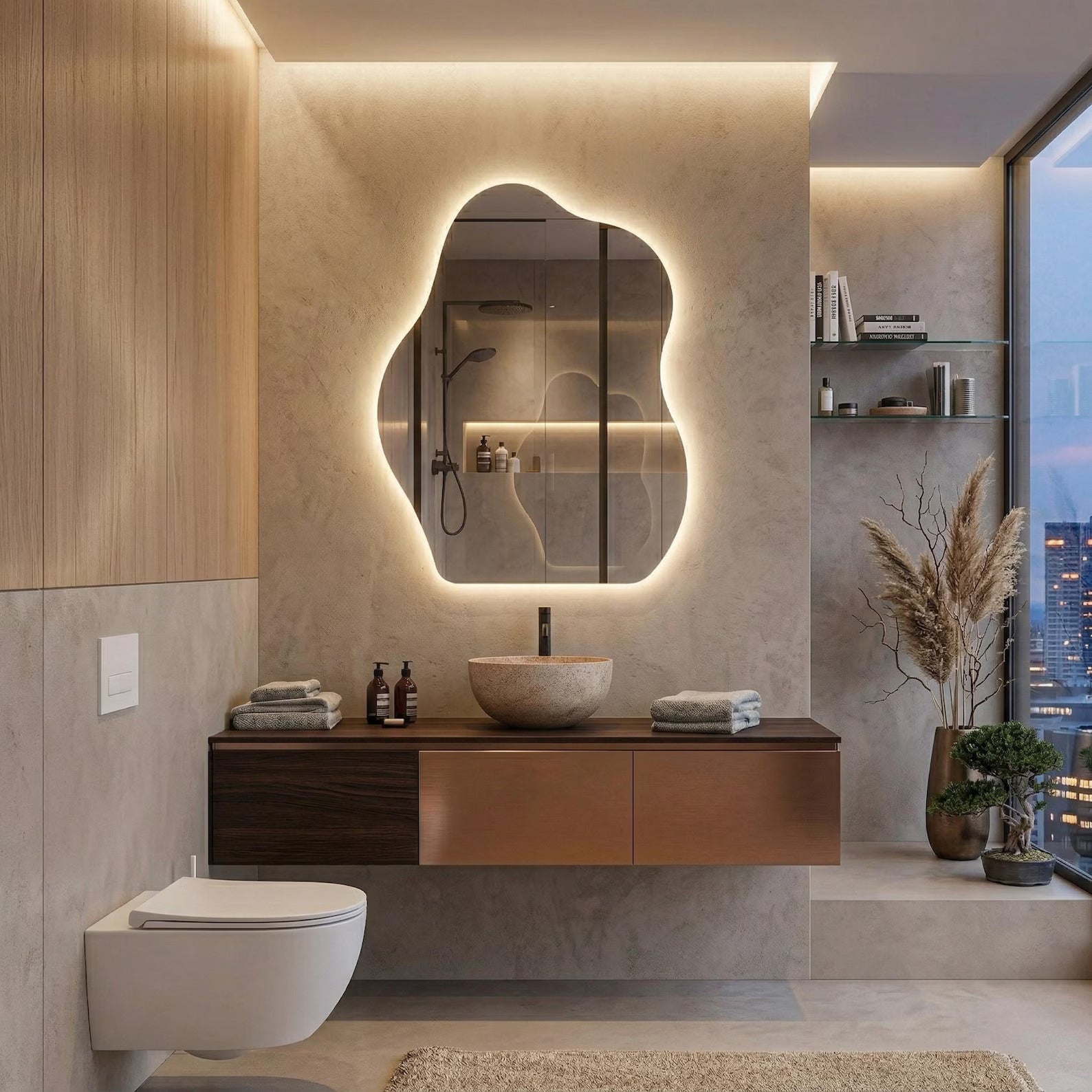 LED Irregular Backlite Mirror