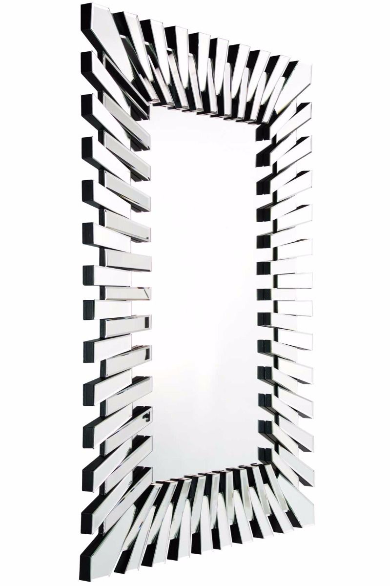 Starburst All Glass Stylised Wall Mirror