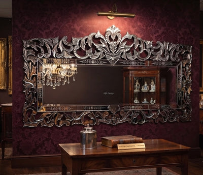 Antique Venetian Crown Wall Mirror
