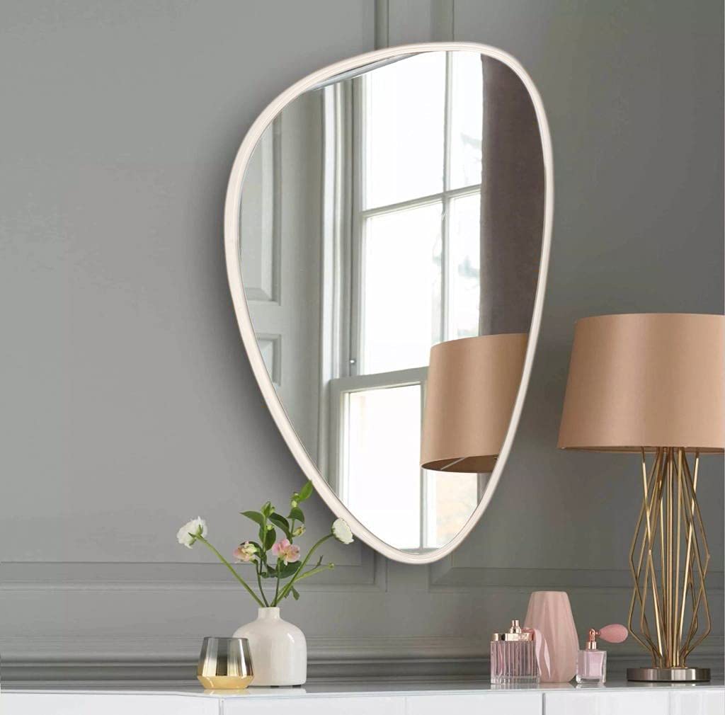 Wood Frame Wall Bathroom Mirror