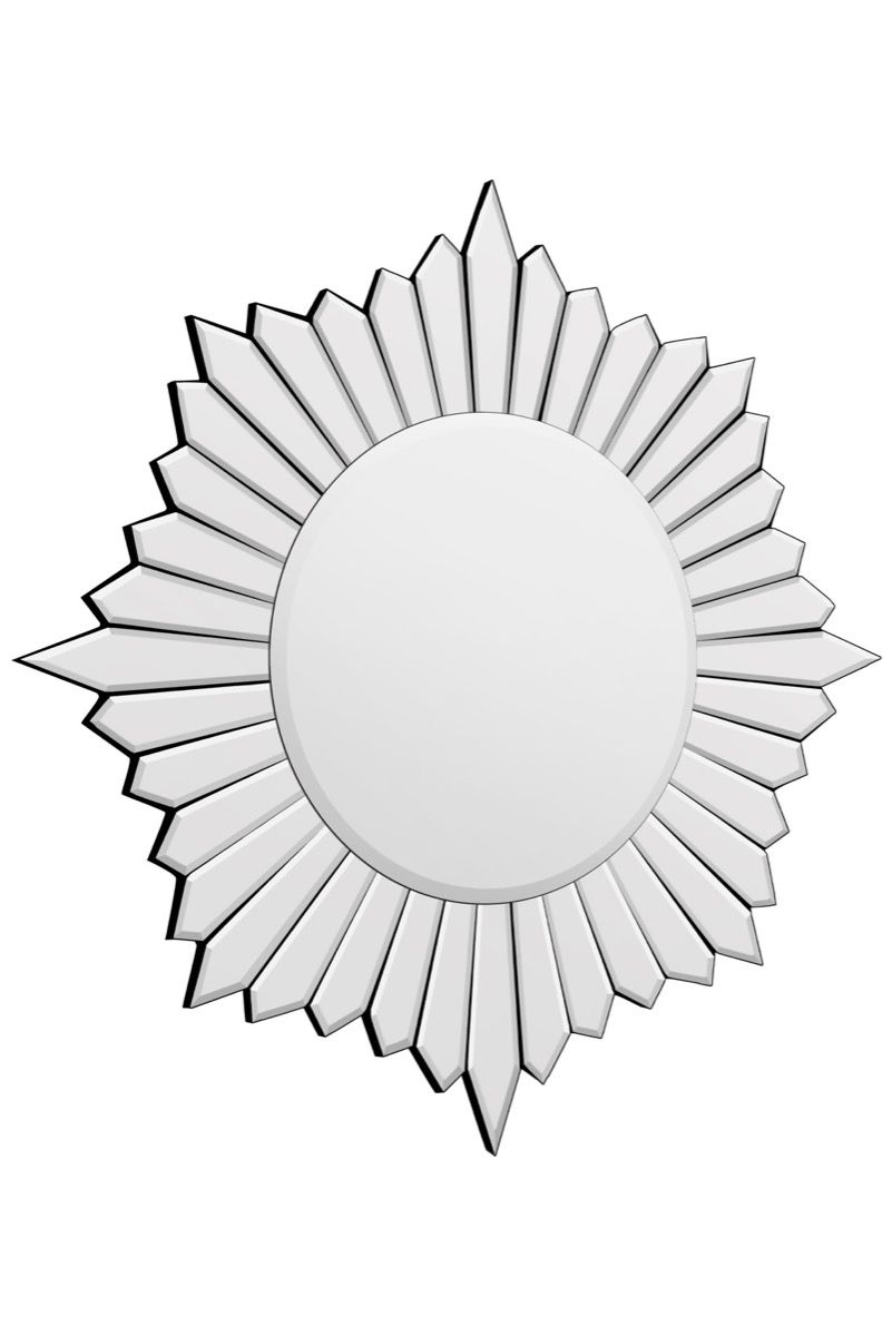 Round Sunburst Venetian Mirror