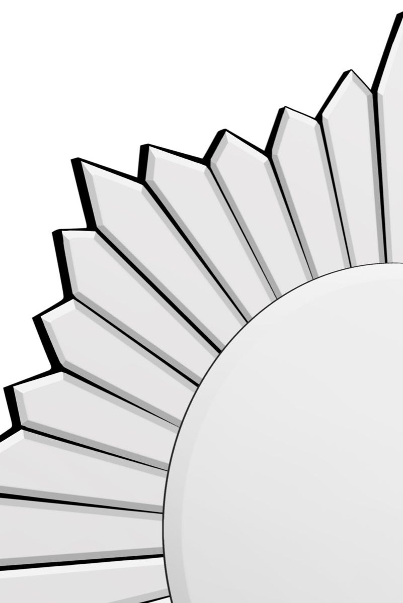 Round Sunburst Venetian Mirror