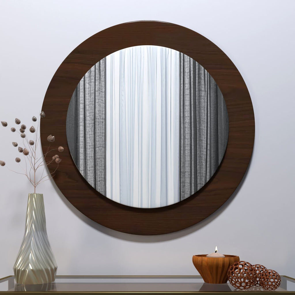 wooden mirror design