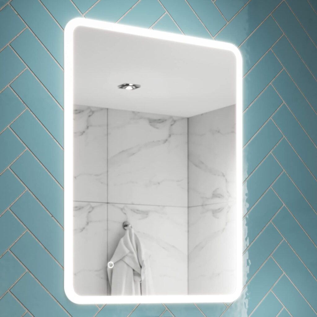 white light led mirror