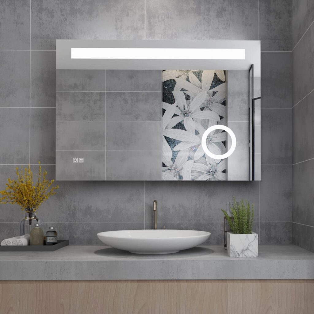 stylish led light mirror