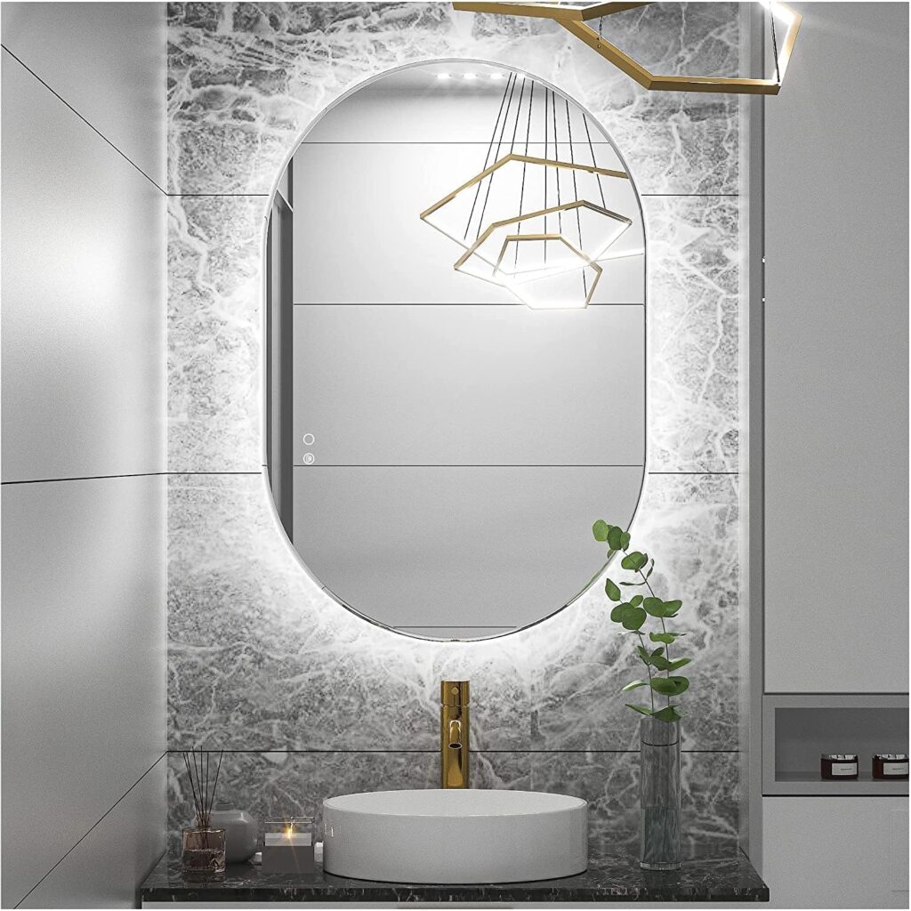 bright led mirror 