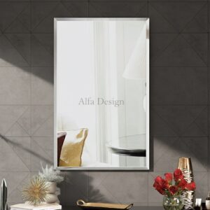 Rectangular Frameless Bathroom Mirror