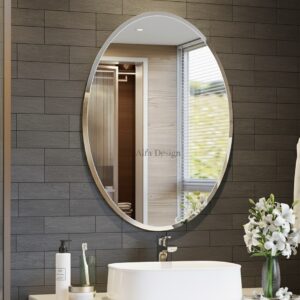 Frameless Bathroom Oval Mirror