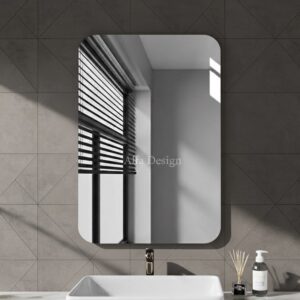 Rectangular Frameless Bathroom Mirror